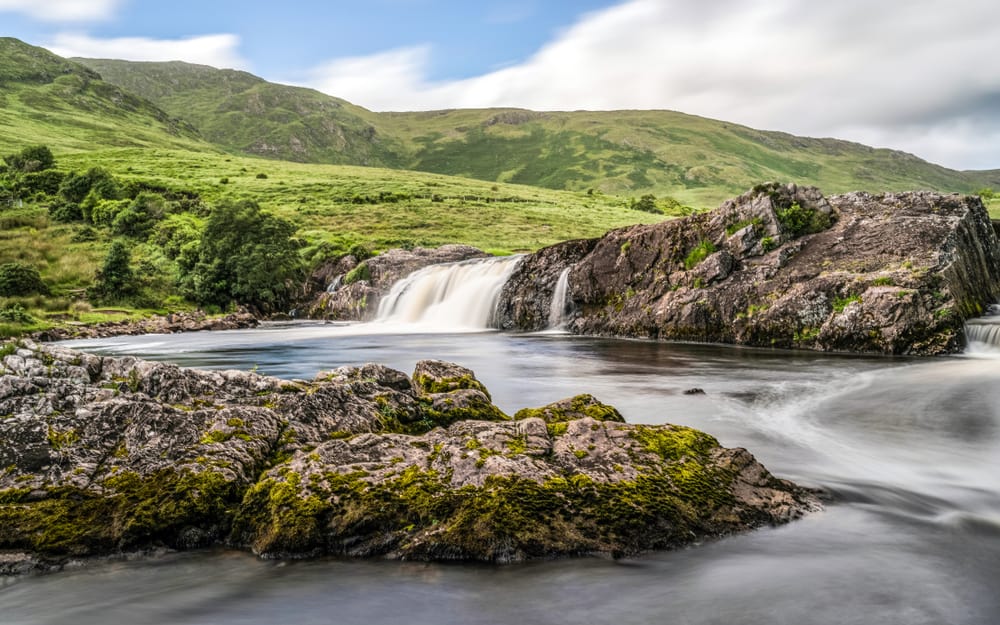 Aasleagh Falls is one of the smallest waterfalls in Ireland but one of the prettiest