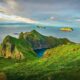 fantastic sunset views from a hike in the westman islands