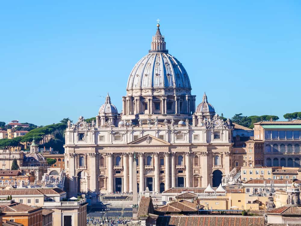 Saint Peter's in Rome is beautiful and offers great views of the city. 
