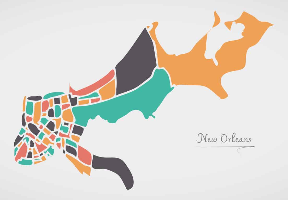Map of New Orleans for your Itinerary