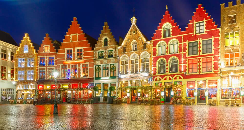 The Bruges Christmas market is a town market straight from a fairytale with its gorgeous architecture.