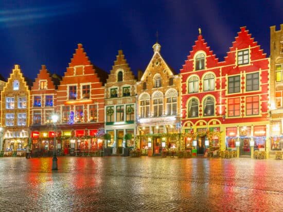 The Bruges Christmas market is a town market straight from a fairytale with its gorgeous architecture.