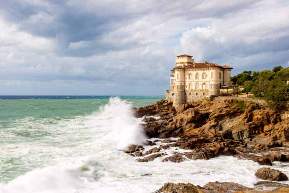 Castello di Boccale cliffside castle in Tuscany one of the best places to visit in italy