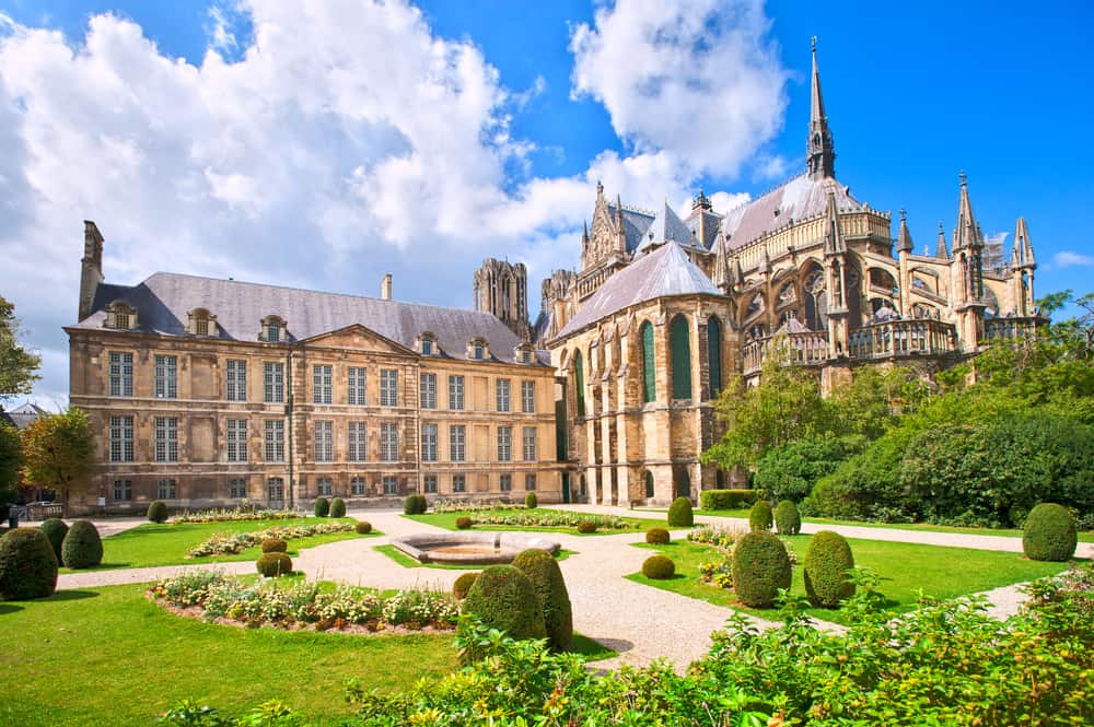 Beautiful cathedral in Reims, stop 9 on your France road trip