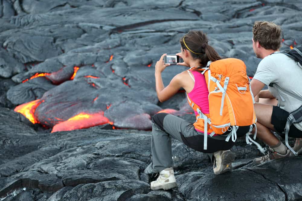 Photo of lava flows you could see on your Hawaii Honeymoon