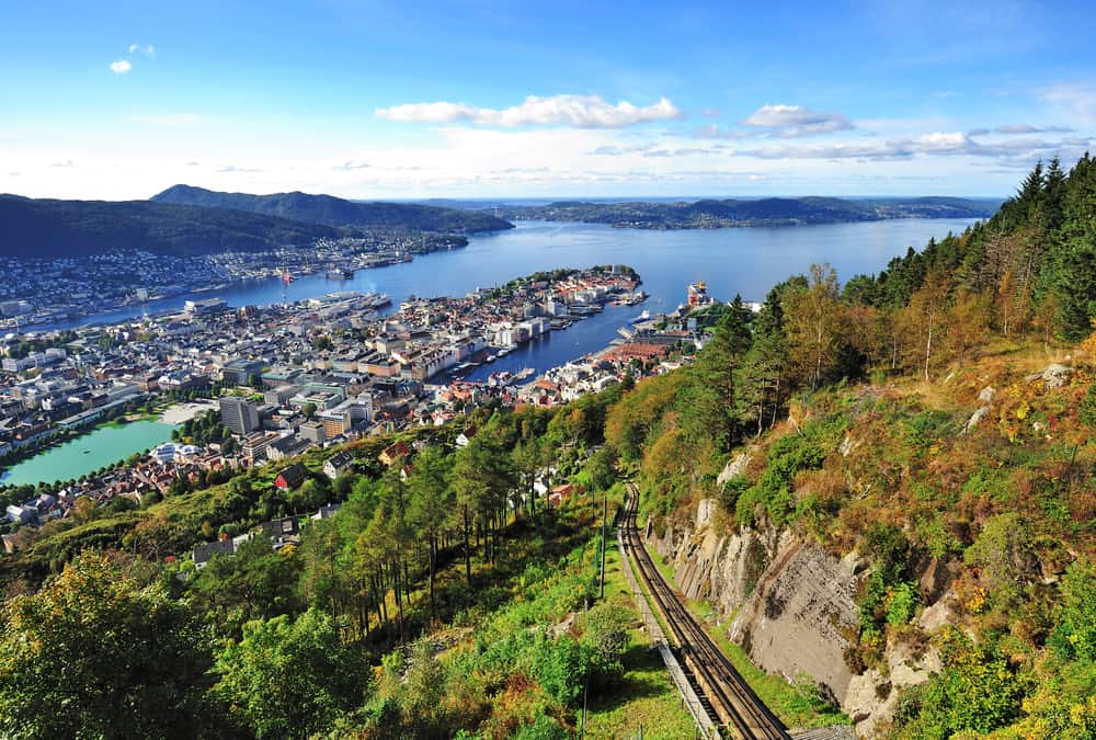 Photo of Mt Fløyen Near Norway Itinerary Stop of Bergen