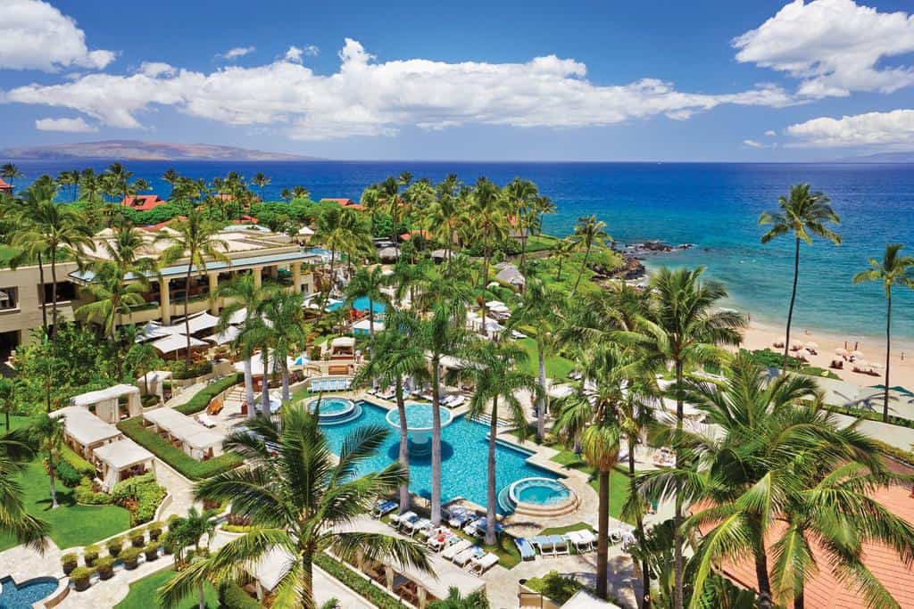 Pool view of the Four Season on Maui