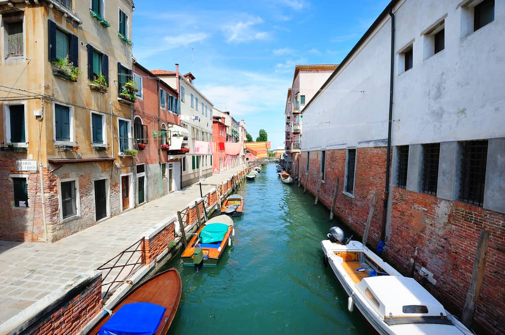 Awesome view of the canal in Castello, a great choice of where to stay in Venice