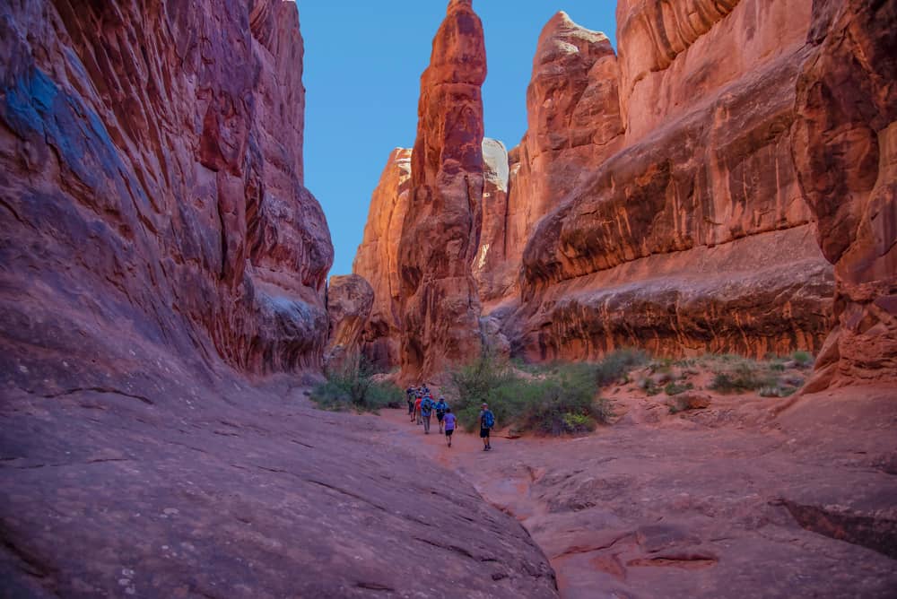 Fiery Furnace is one of the best Arches National Park hikes for agile hikers