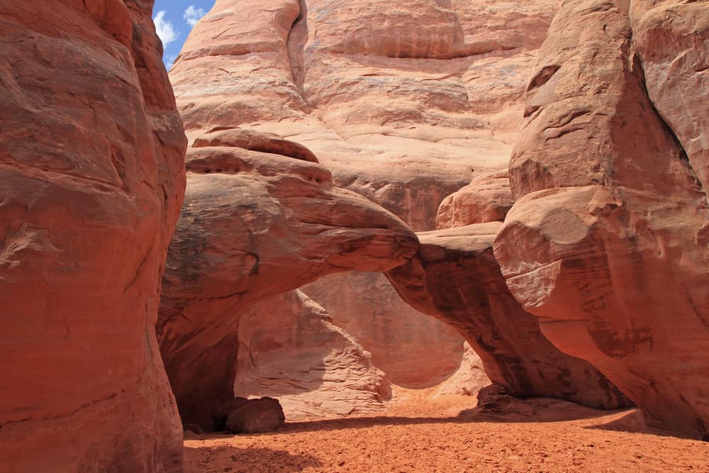 Sand Dune Arch is one of the best Arches National Park hikes for kids
