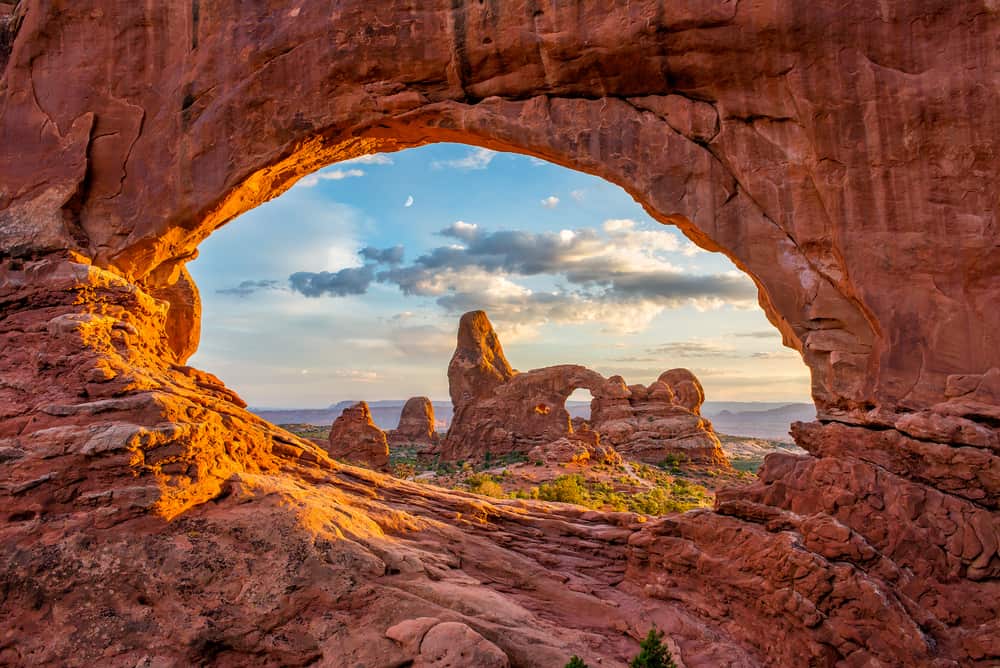 The Windows is one of the best Arches National Park hikes for seeing many arches in one area