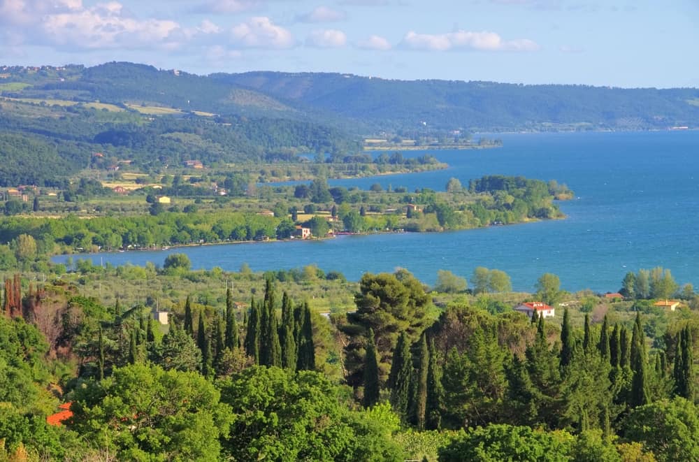 One of the lakes in Italy, Lake Bolsena