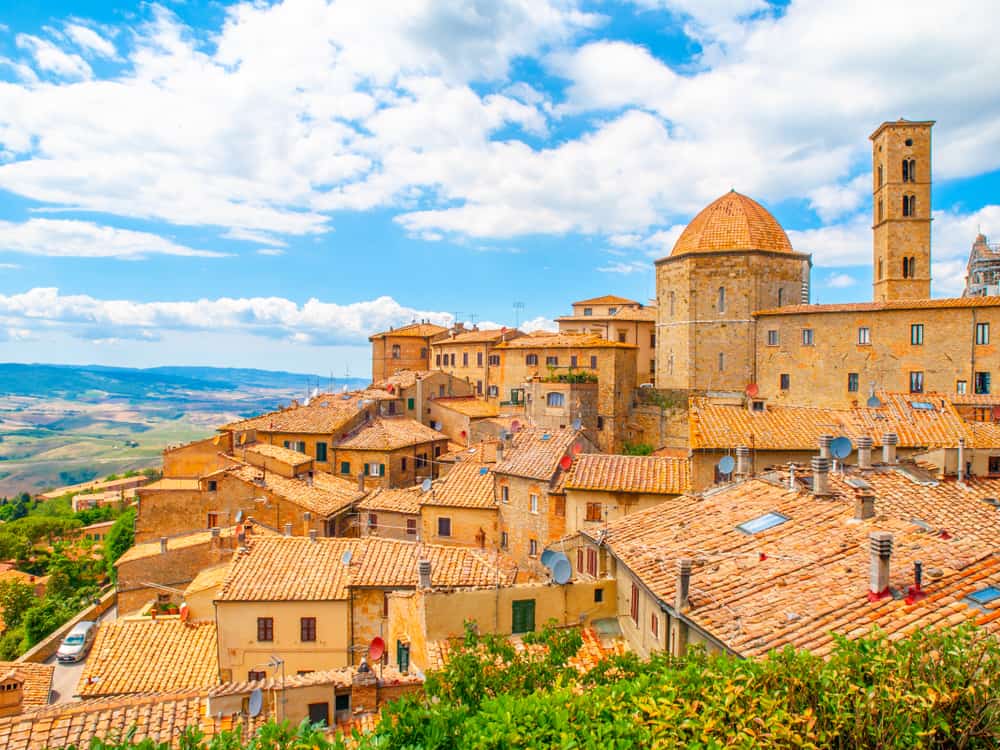 small italian town volterra