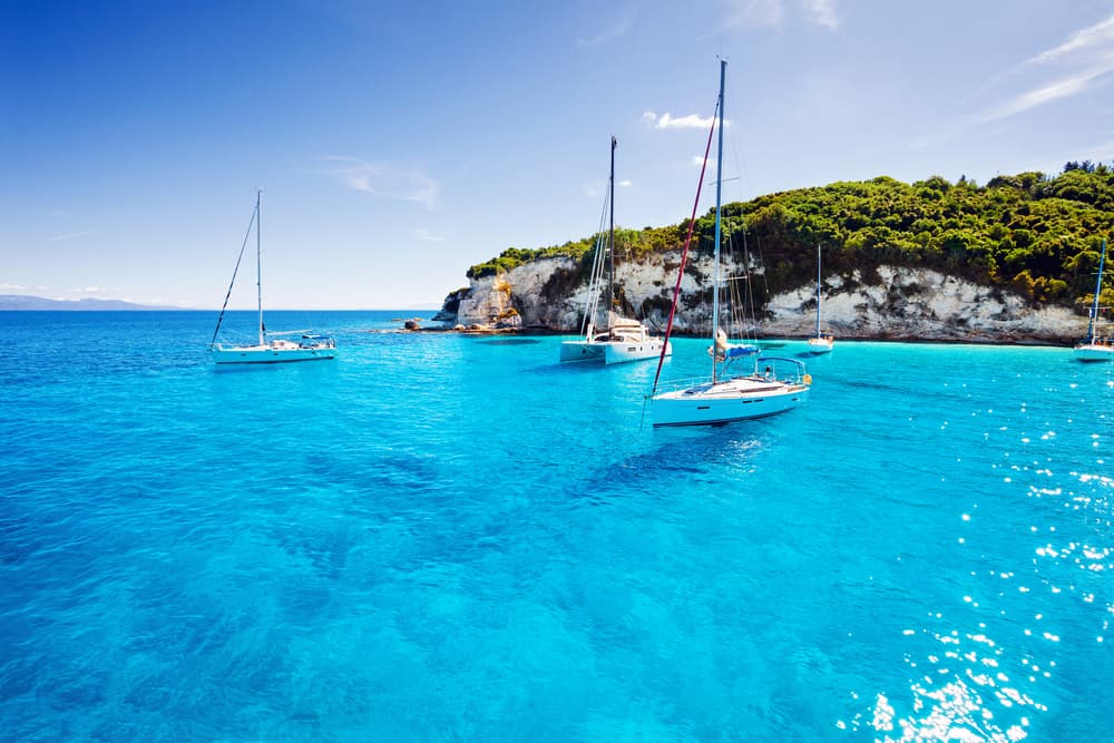 Photo of boats in Greece.