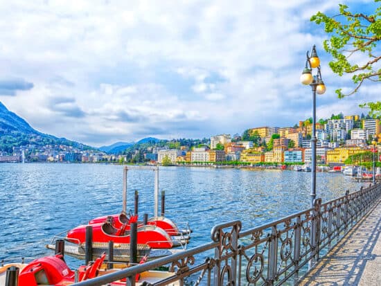 One of the lakes in Italy, Lake Lugano, is shared by another country