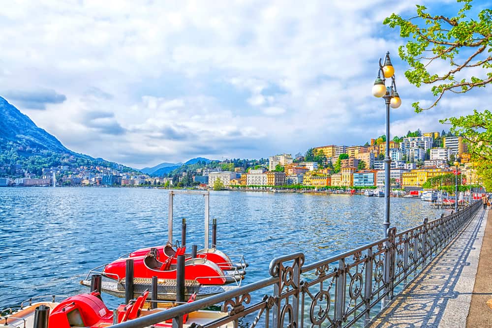 One of the lakes in Italy, Lake Lugano, is shared by another country