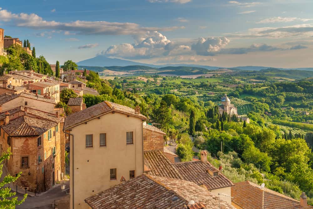 A view of the Tuscan countryside