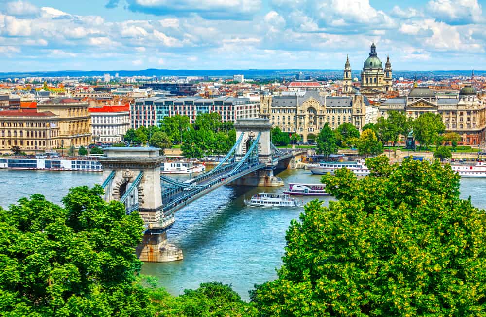 european capitals budapest hungary river view