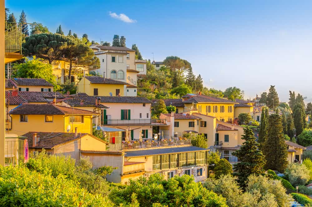 view of Florence from the village Fiesole