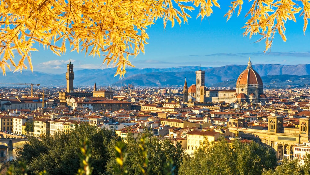 overlooking Florence during spring 