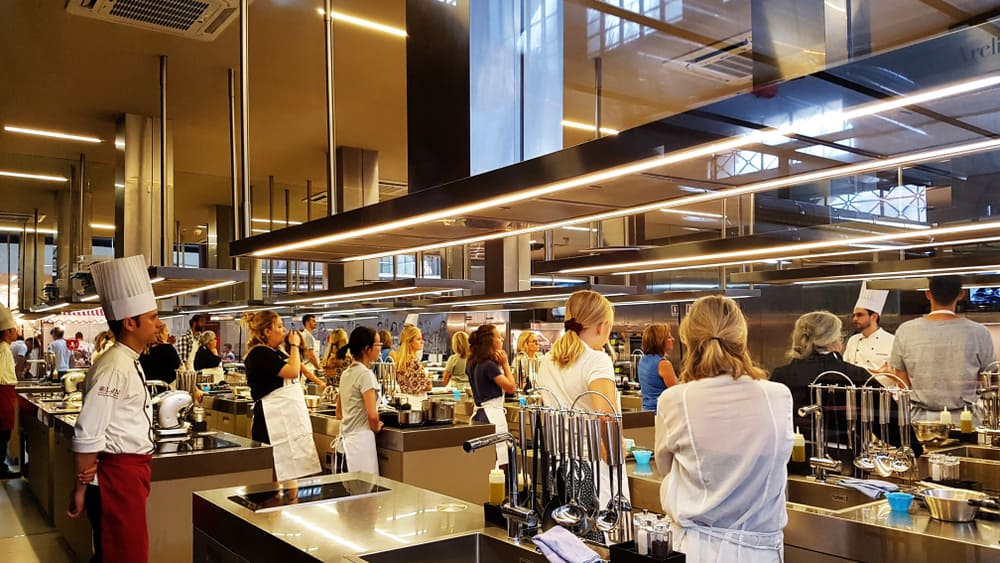 people attending a cooking class in Florence 