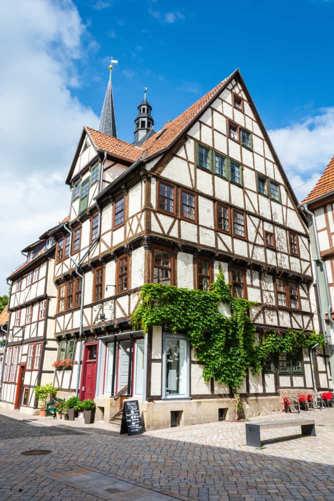 Quedlinburg is home to some of the half-timbered houses that make small towns in Germany famous
