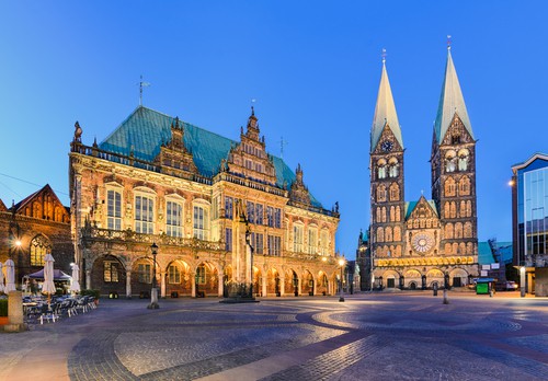 Bremen's City Hall and Cathedral on your Germany road trip