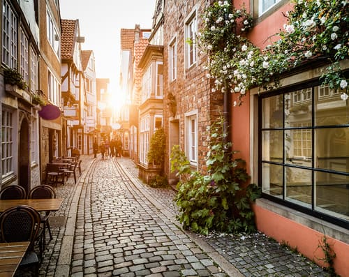 the Schnoor Quarter in Bremen on your Germany road trip