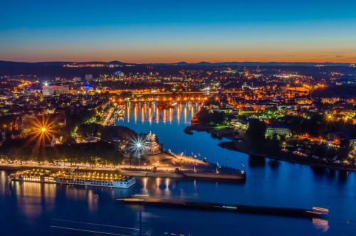 the Deutsches Eck in Koblenz on your Germany road trip