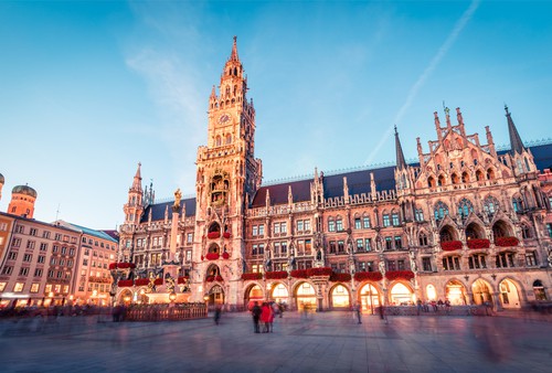 Munich's Marienplatz on your Germany road trip