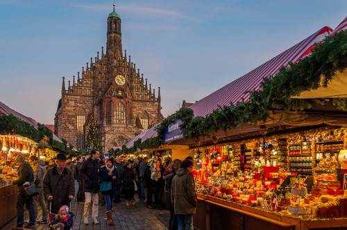 the famous Nuremberg Christmas Market on your Germany road trip