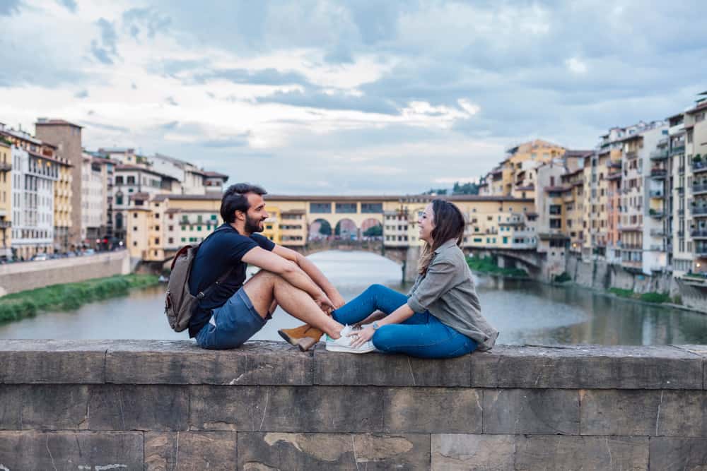 Photo of a couple who could be you on your Tuscany Honeymoon.