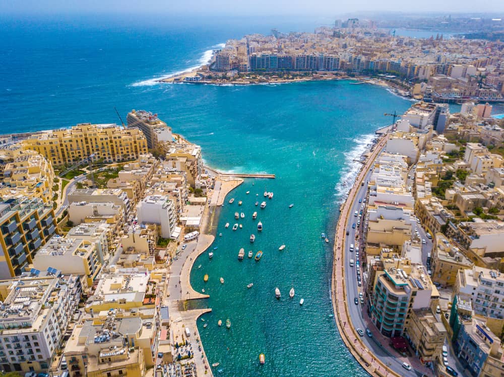 where to stay in Malta for nightlife is Saint Julian's Bay