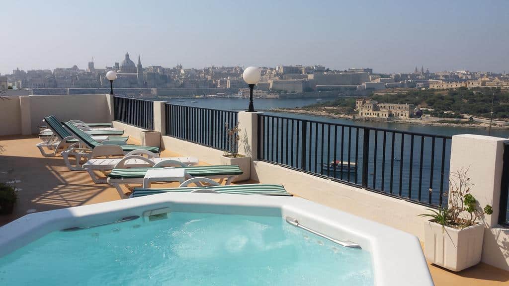 Where to Stay in Malta in Sliema on the water is Sliema Marina Hotel
