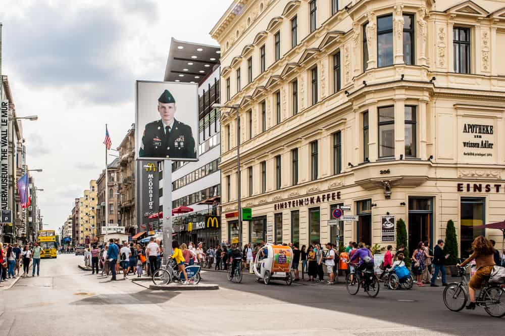 Checkpoint Charlie during your 3 days in Berlin