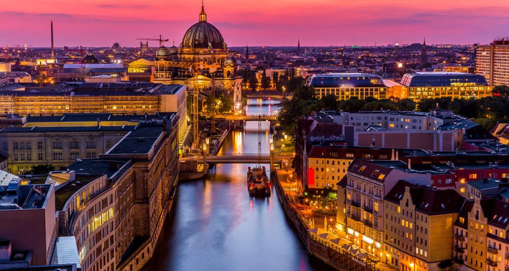 the Berlin skyline during your 3 days in Berlin