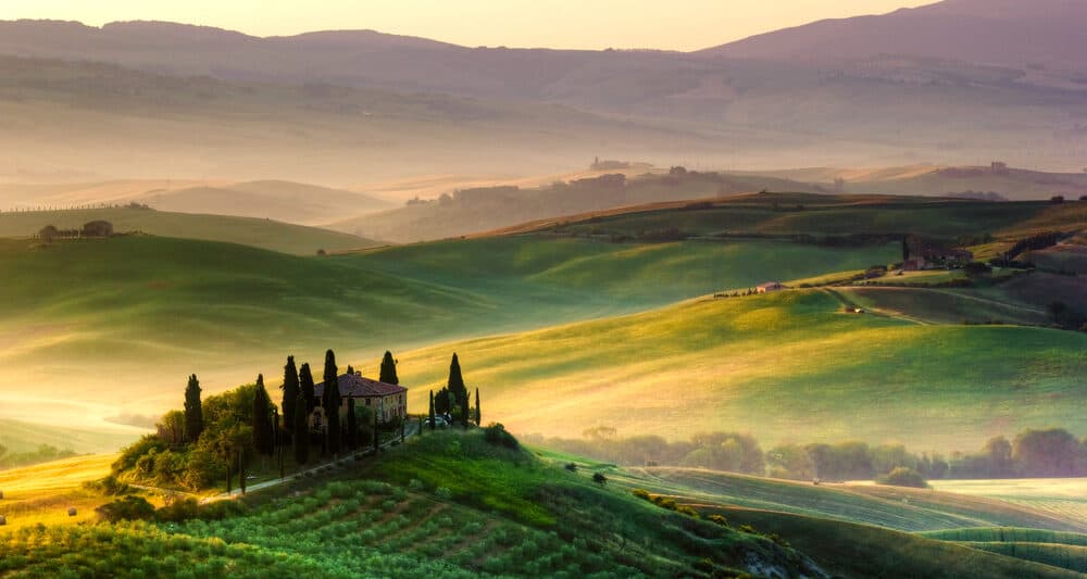 Photo of beautiful Tuscany countryside.