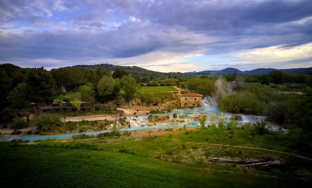 Photo of Saturnia spa.