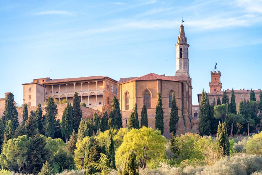 Photo of Pienza, a wonderful city when considering where to stay in Tuscany.