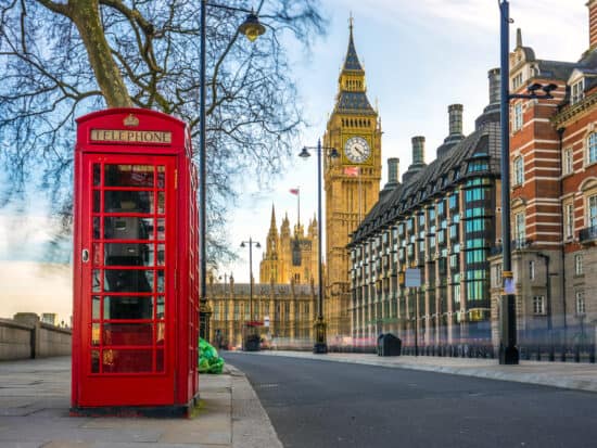 Big Ben and red telephone booths are classic markers of London!