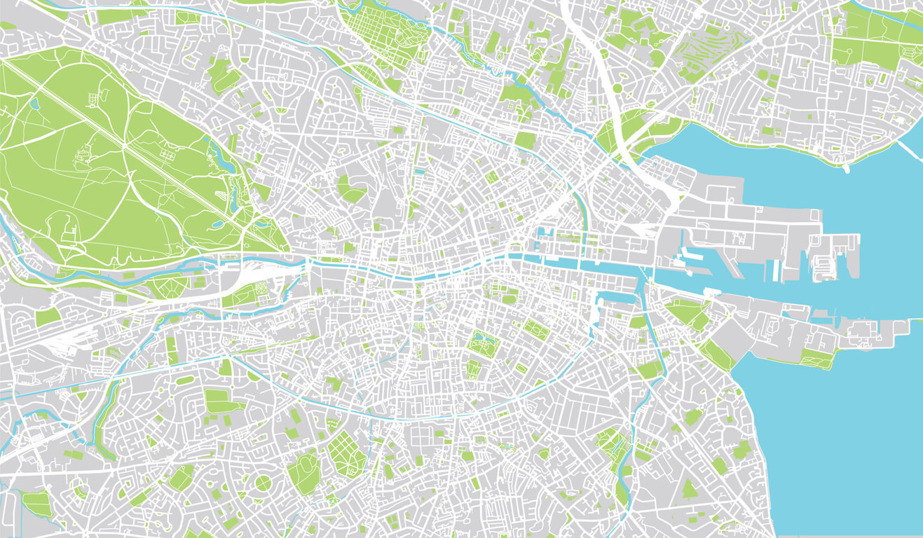 A map of Dublin