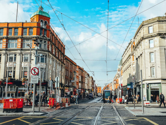 O'Connell Street has many beautiful buildings and statues