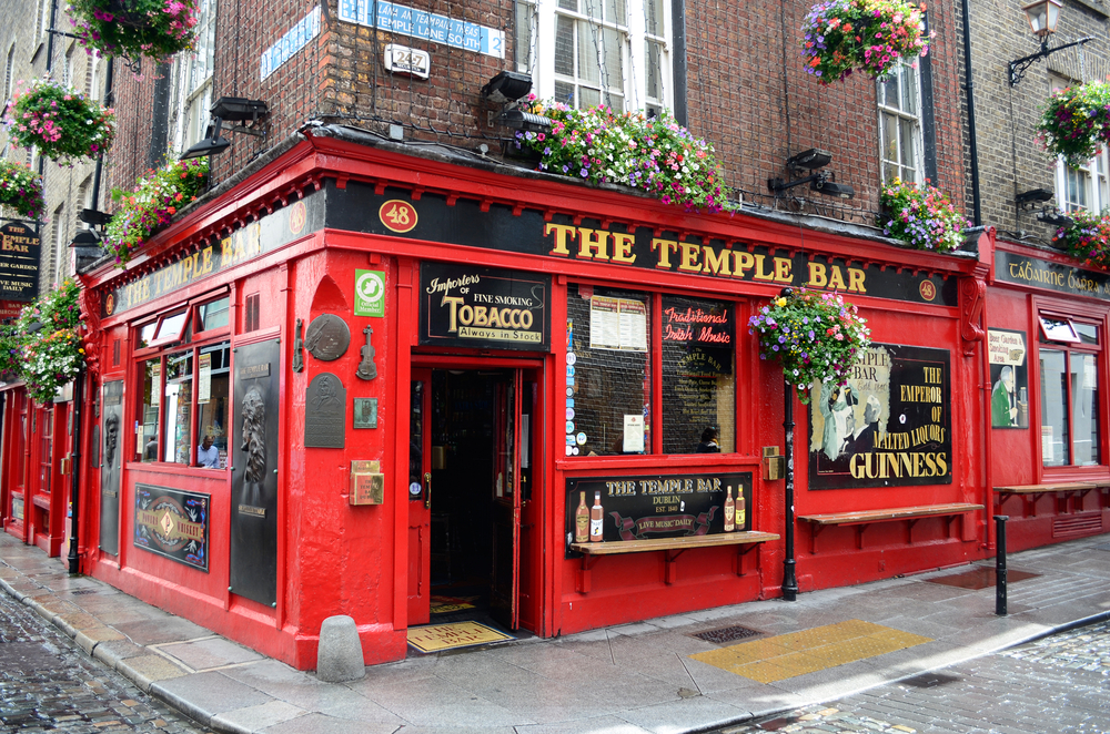 Temple Bar has the best nightlife in Dublin