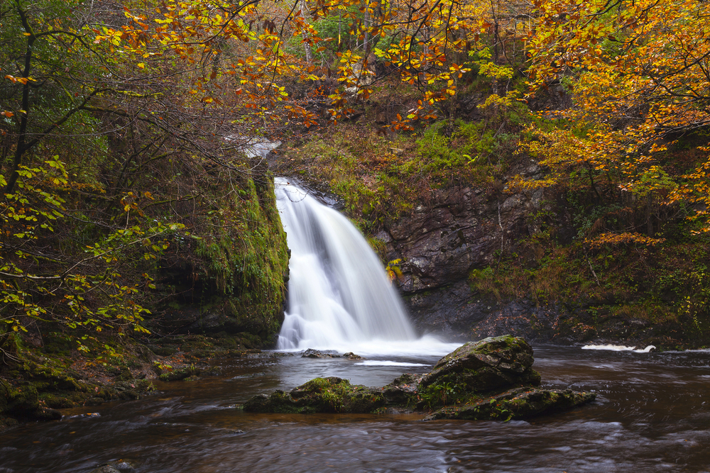 Photo of waterfall you could visit during your Ireland honeymoon.