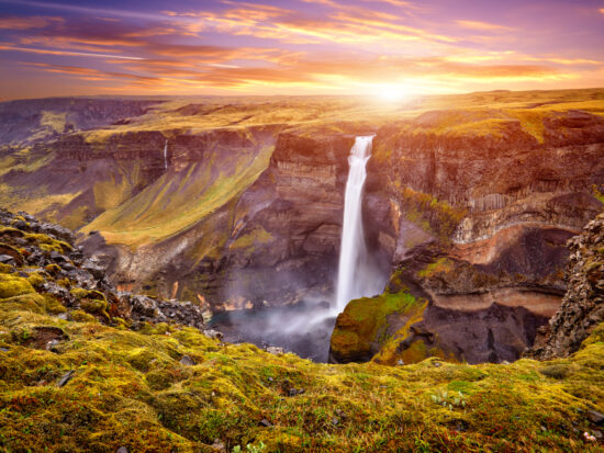 Haifoss during your 4 days in Iceland