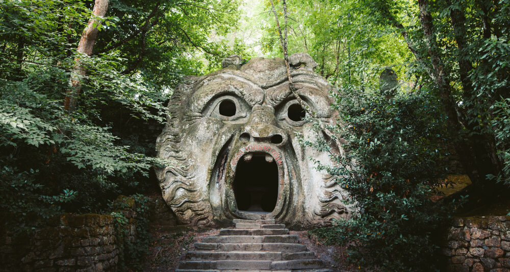 Bomarzo is home to the monster caves, a must see on your Italian itinerary!