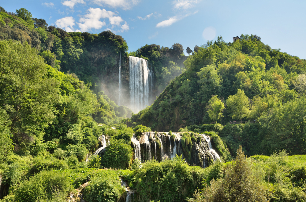 Marmore features the world's tallest man-made waterfall!