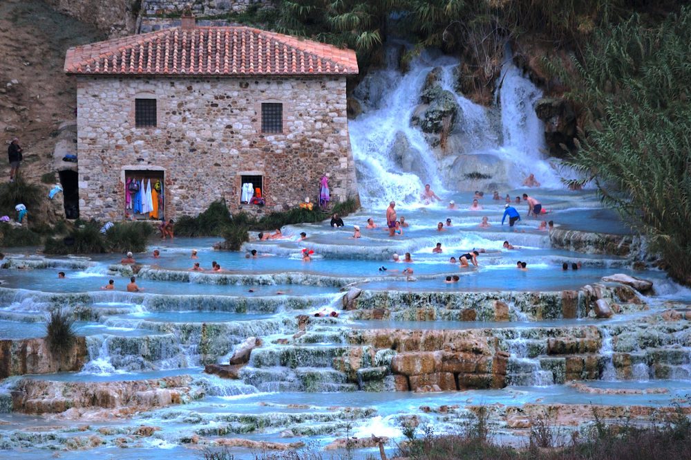 The thermal springs and waters of Terme di Saturnia are a must see!