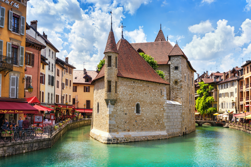 Set against a lake, Annecy is one of the most gorgeous towns in France