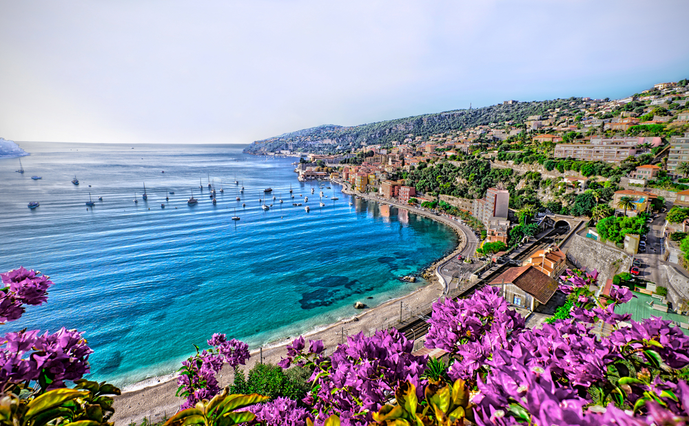 One of the prettiest French towns is Villefranche because of the beautiful beach